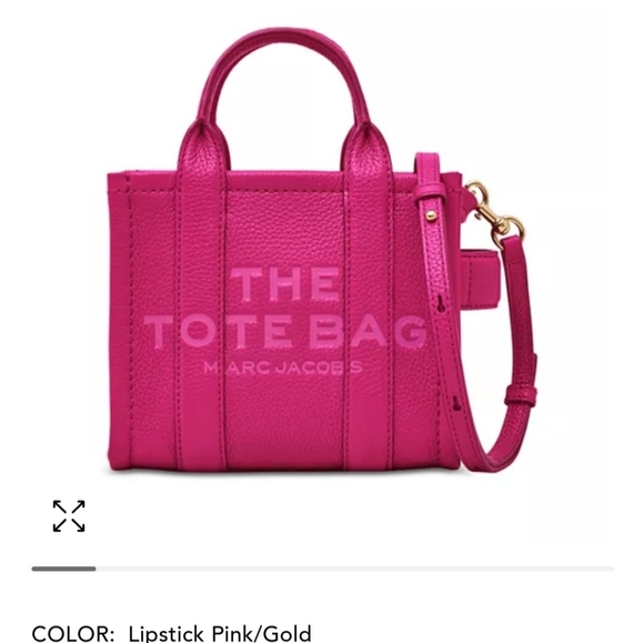 Marc Jacobs Lipstick💄Pink Crossbody (formerly mini) with gold hardware - Picture 1 of 12